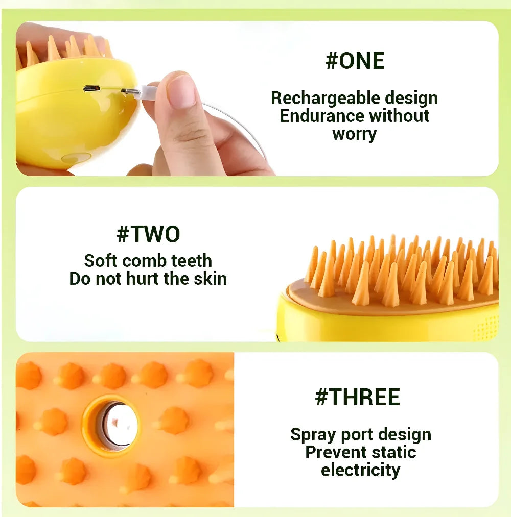 Wonderpets™️ Cat Brush and Pet Hair Removal Comb